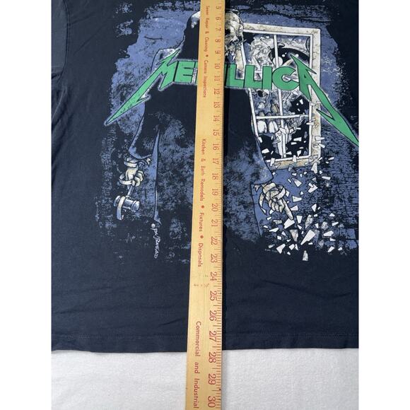 Metallica Enter Sandman Pushead T Shirt 2021 H&M Divided Heavy Metal Oversized L - Picture 5 of 8